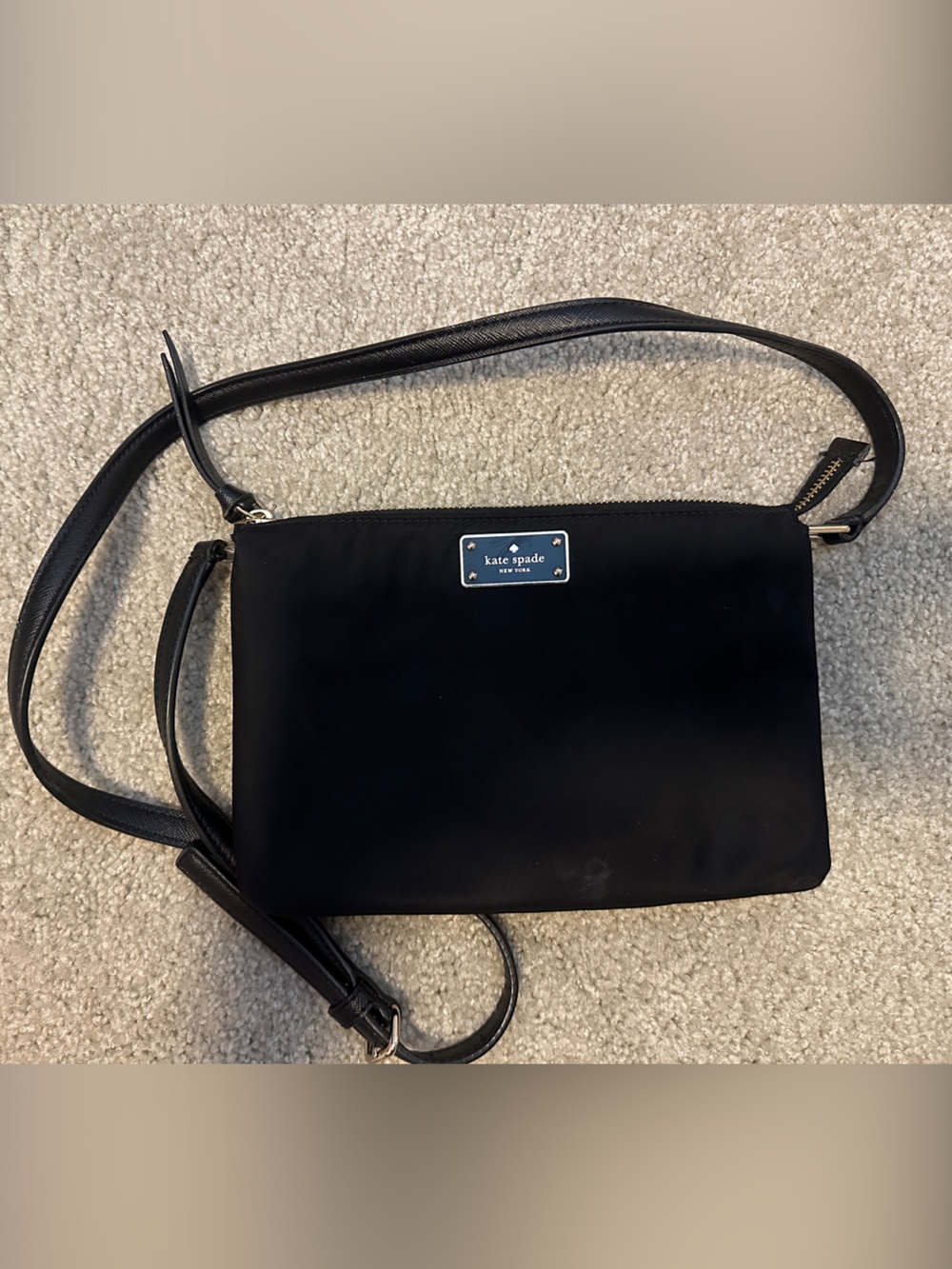 kate spade Black Nylon Crossbody Shoulder Bag